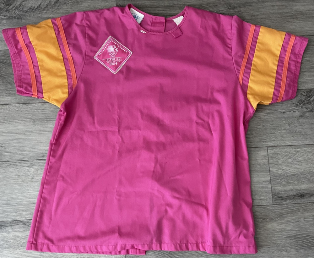 Vintage Levi’s 1984 Los Angeles Olympic Games Official Staff Uniform Shirt Pink